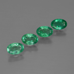 Gemas de esmeralda verde natural de 1,85 ct, corte óvalo, SI
