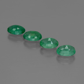 Gemas de esmeralda verde natural de 1,85 ct, corte óvalo, SI