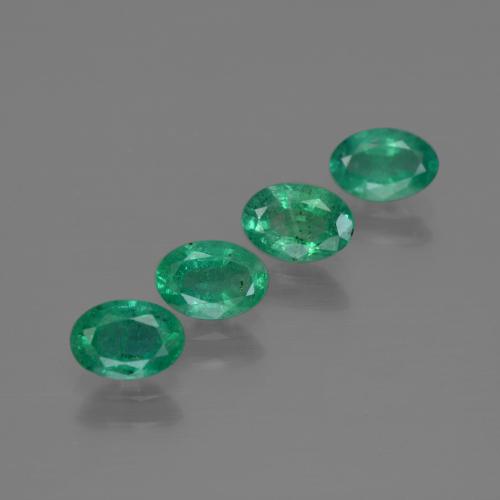 Gemas de esmeralda verde natural de 1,73 ct, corte óvalo, SI