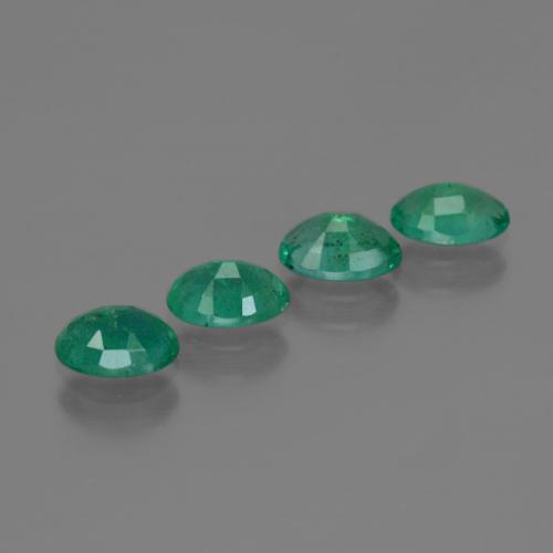 Gemas de esmeralda verde natural de 1,73 ct, corte óvalo, SI