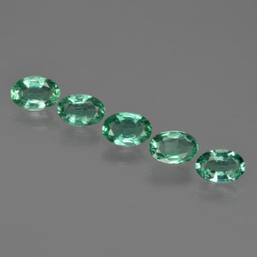 Gemas de esmeralda verde natural de 1,98 ct, corte óvalo, SI