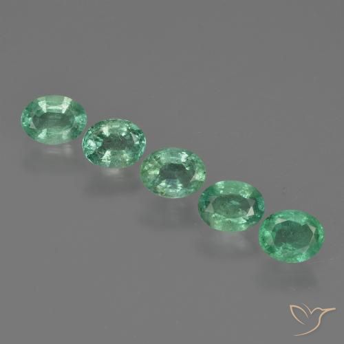 1.60ctw Natural Verde medio Esmeralda, Ovalada, SI