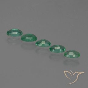 Gemas de esmeralda verde natural de 1,15 ct, corte óvalo, SI