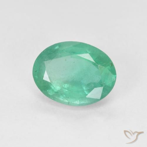 Esmeralda Verde azul natural de 1.62 ct, Ovalada, SI
