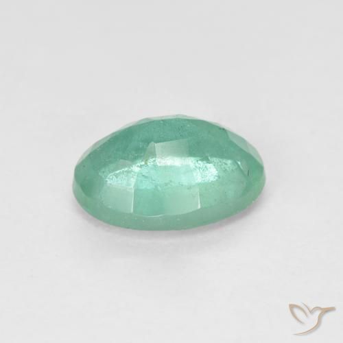 Esmeralda Verde azul natural de 1.62 ct, Ovalada, SI