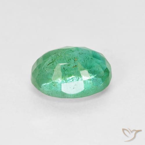 Esmeralda Verde azul natural de 1.96 ct, Ovalada, SI