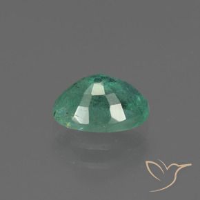 Esmeralda Verde azulado natural de 0.85 ct, Ovalada, SI