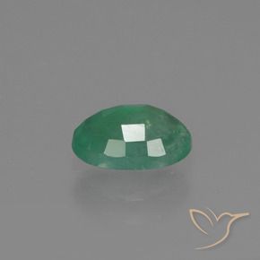Esmeralda verde natural de 0,85 ct, corte óvalo, SI