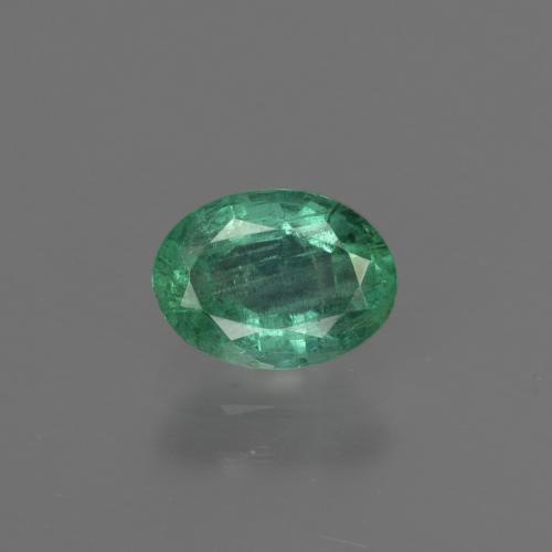 Esmeralda verde natural de 0,79 ct, corte óvalo, SI