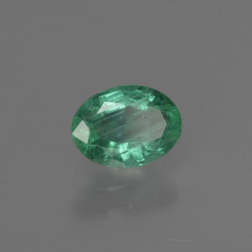 Esmeralda verde natural de 0,79 ct, corte óvalo, SI