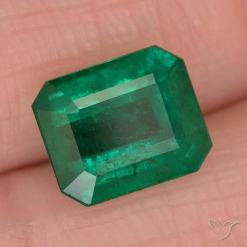 Esmeralda Verde bosque natural de 2.96 ct, Corte Octágono / Esmeralda, SI