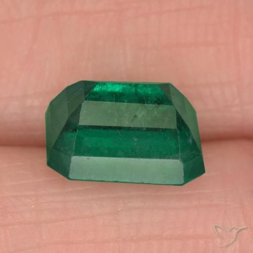 Esmeralda Verde bosque natural de 2.96 ct, Corte Octágono / Esmeralda, SI