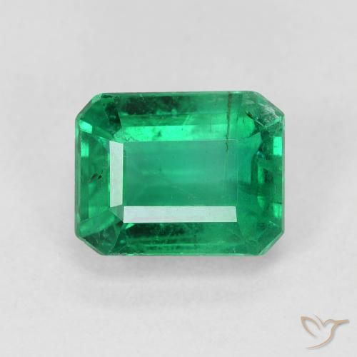 Esmeralda Verde esmeralda medio natural de 2.08 ct, Corte Octágono / Esmeralda, SI