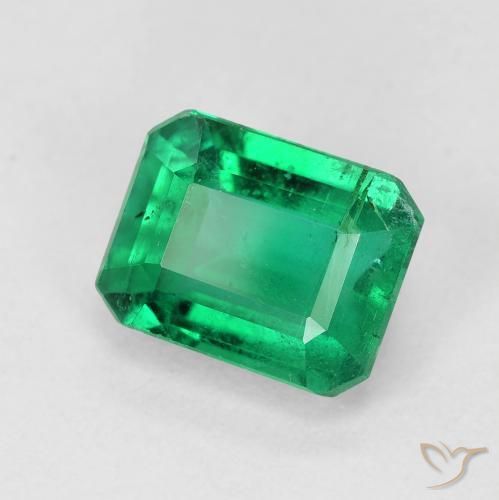 Esmeralda Verde esmeralda medio natural de 2.08 ct, Corte Octágono / Esmeralda, SI