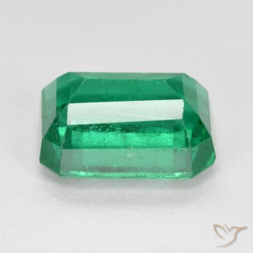 Esmeralda Verde eléctrico natural de 2.28 ct, Corte Octágono / Esmeralda, SI