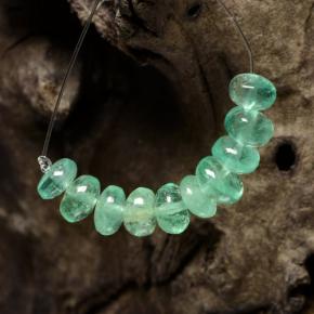 Gemas de esmeralda verde natural de 3,79 ct, forma elegante, translúcido