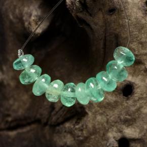 Gemas de esmeralda verde natural de 3,79 ct, forma elegante, translúcido