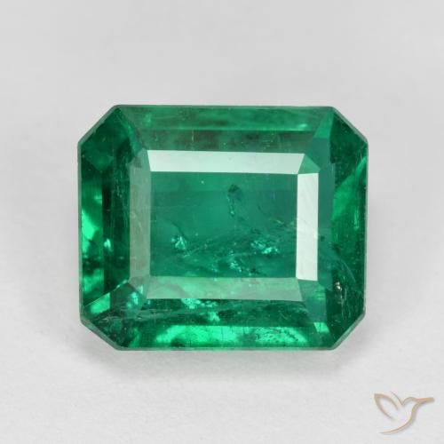 3.86ct Natural Verde frío Esmeralda, corte esmeralda, VS-SI
