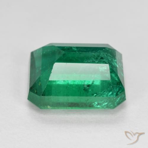 Esmeralda Verde frío natural de 3.86 ct, Corte Octágono / Esmeralda, VS-SI