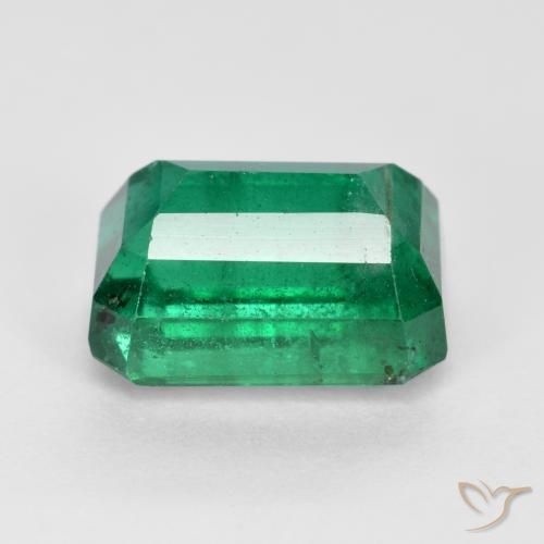 Esmeralda Verde medio natural de 3.82 ct, Corte Octágono / Esmeralda, VS-SI