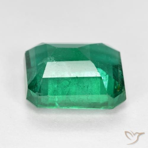 Esmeralda Verde frío natural de 3.91 ct, Corte Octágono / Esmeralda, VS-SI