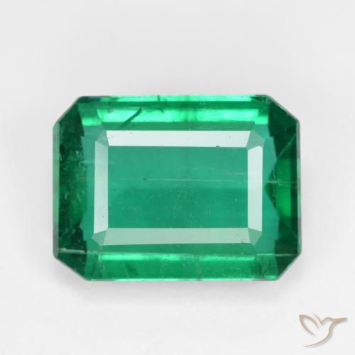 5.54ct Natural Verde eléctrico Esmeralda, corte esmeralda, VS-SI