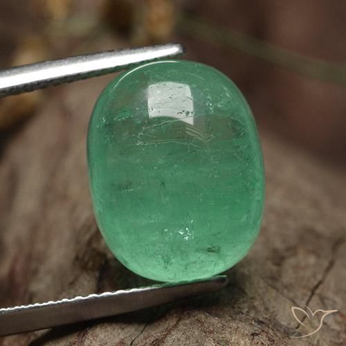 9.62ct Natural Verde claro Esmeralda, Ovalada, Translúcido