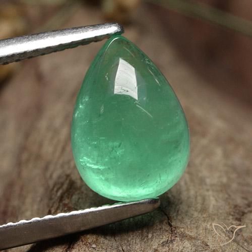 3.60ct Natural Verde pistacho Esmeralda, En forma de pera, Translúcido