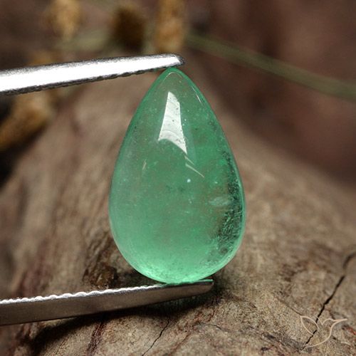 4.31ct Natural Verde pistacho Esmeralda, En forma de pera, Translúcido