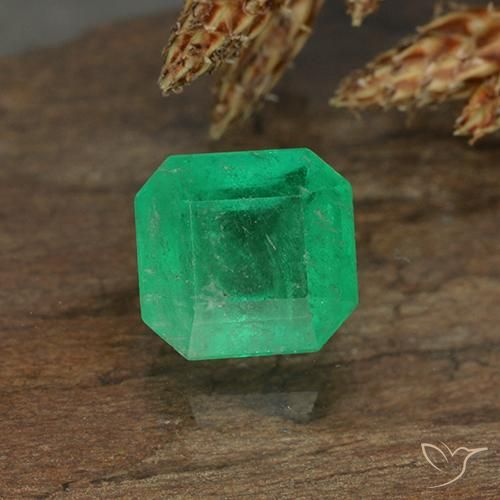 0.94ct Natural Verde medio Esmeralda, corte esmeralda, VS-SI