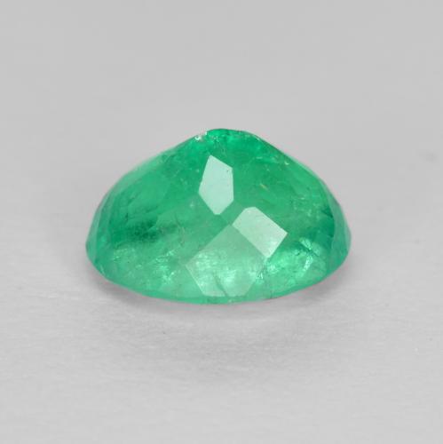 Esmeralda verde natural de 0,94 ct, corte óvalo, VS-SI