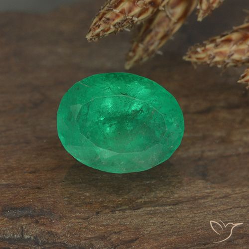 0.88ct Natural Verde cálido Esmeralda, Ovalada, VS-SI