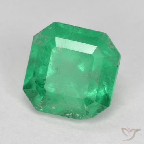 1.61ct Natural Verde brillante Esmeralda, corte esmeralda, VS-SI