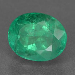 Esmeralda Verde bosque natural de 2.53 ct, Corte Óvalo, VS-SI