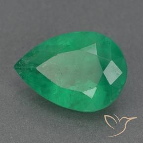 Esmeralda Verde trébol natural de 2.78 ct, En forma de pera, VS-SI