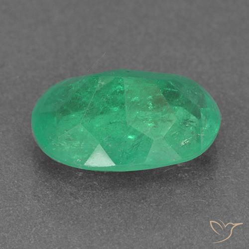Esmeralda Verde medio natural de 2.07 ct, Ovalada, VS-SI