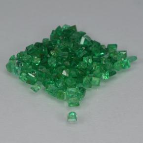 Gemas de esmeralda verde natural de 2,06 ct, cuadrado, SI
