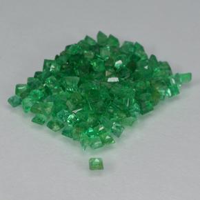 Gemas de esmeralda verde natural de 2,08 ct, cuadrado, SI