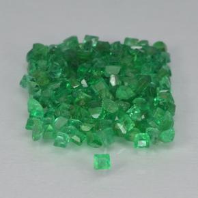 Gemas de esmeralda verde natural de 1,91 ct, cuadrado, SI