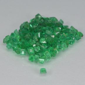 Gemas de esmeralda verde natural de 1,91 ct, cuadrado, SI