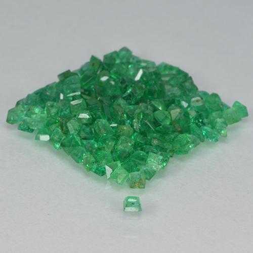 Gemas de esmeralda verde natural de 2,41 ct, cuadrado, SI