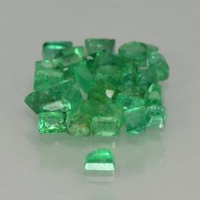 Gemas de esmeralda verde natural de 0,53 ct, baguette, SI