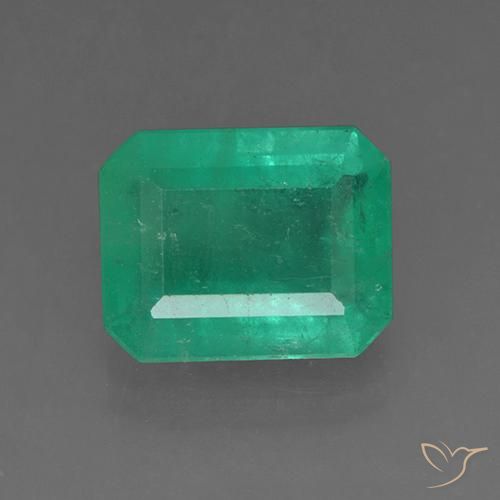 3.65ct Natural Verde oscuro Esmeralda, corte esmeralda, SI