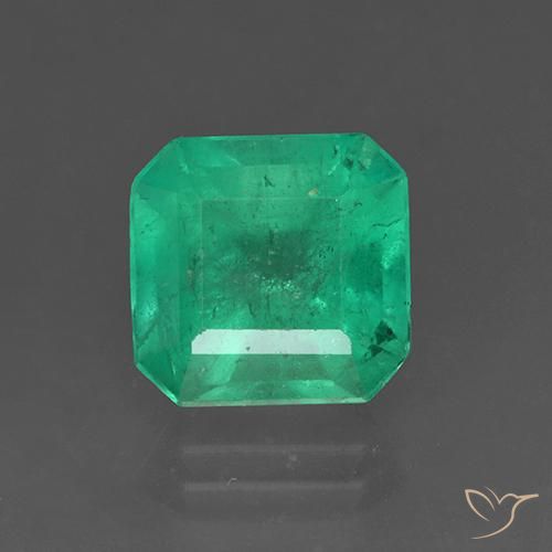 3.35ct Natural Verde jade Esmeralda, corte esmeralda, SI
