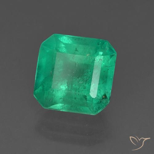 Esmeralda Verde jade natural de 3.35 ct, Corte Octágono / Esmeralda, SI