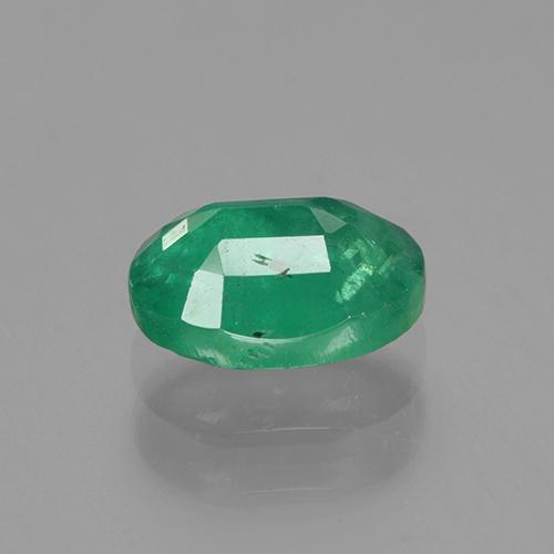 Esmeralda verde natural de 0,88 ct, corte óvalo, SI