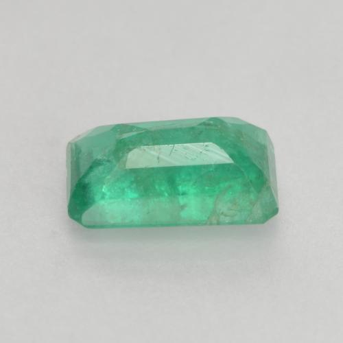 Esmeralda verde natural de 0,45 ct, corte esmeralda, SI-I1