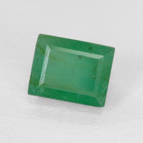 Esmeralda verde natural de 0,53 ct, baguette, SI-I1
