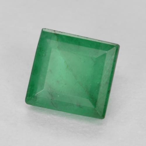 Esmeralda Verde medio natural de 0.42 ct, Cuadrado, VS-SI