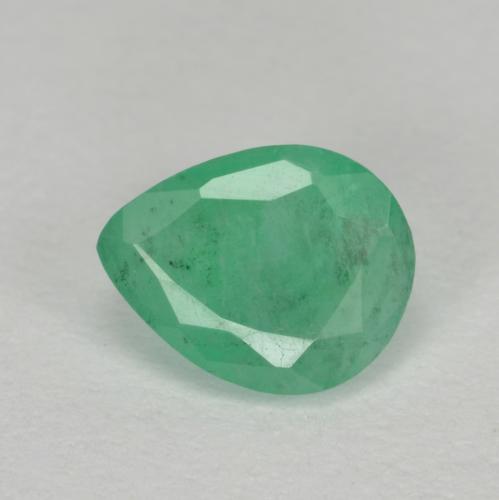 Esmeralda verde natural de 0,54 ct, en forma de pera, SI